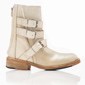 NWT Free People Sunbelt Santa Fe Moto Boot / Bone